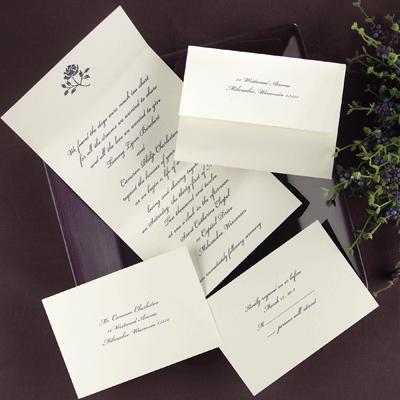 Blank Seal N Send Wedding Invitations Charming In White